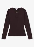 Reiss Tilly top van jersey