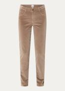 BRAX Shakira high waist skinny fit broek van fluweel