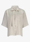 Studio Anneloes Carmen oversized blouse met strikkraag