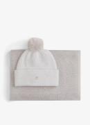 Tommy Hilfiger Fijngebreide sjaal en muts in wolblend met lurex - cade...