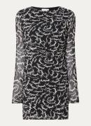 Fabienne Chapot Ashley mini jurk van mesh met logoprint