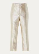 Sofie Schnoor Cordeilia high waist straight fit cropped pantalon met m...