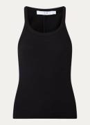 IRO Palissa ribgebreide tanktop met logoborduring