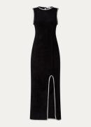 Sandro Maxi jurk met split en strass