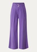 Claudia Sträter High waist loose fit pantalon met ceintuur