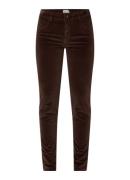 BRAX Shakira high waist skinny fit broek van fluweel