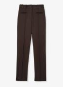 Reiss Norla high waist tapered fit pantalon met paspelzakken