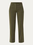 River Woods High waist straight fit chino met steekzakken