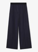 Reiss Neave mid waist wide fit pantalon met streepprint