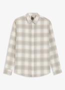 BOSS Relaxed fit overhemd met ruitdessin