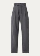 Mos Mosh MMLeslei Monrose high waist wide leg pantalon in kasjmierblen...