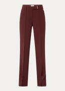 Aaiko Chantalle high waist wide fit pantalon met persplooi en structuu...