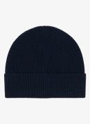 Reiss Chaise ribgebreide muts van merino wol