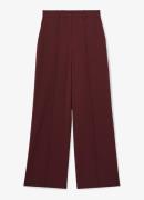 Reiss Luisa high waist loose leg pantalon met steekzakken