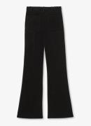 Reiss Myrtle high waist flared pantalon van fluweel