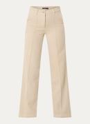 River Woods High waist straight fit chino in lyocellblend met steekzak...