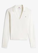 Tommy Hilfiger Fijngebreide trui met polokraag en logoborduring