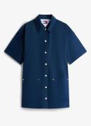 Tommy Hilfiger Mini blousejurk met opgestikte zakken