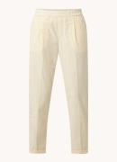 Benetton High waist tapered cropped pantalon van corduroy