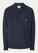 Obey Adams regular fit overshirt met ruitdessin