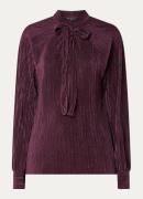 French Connection Rylah tuniek met plissé en sjaalkraag