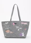 Zadig&Voltaire Z shopper van leer met logoprint