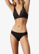 Calvin Klein Seductive Comfort voorgevormde plunge bh met overlay van ...