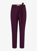 Studio Anneloes Zarja high waist tapered fit pantalon met textuur