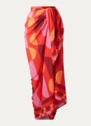 Seafolly Sorrento sarong met grafische print