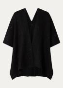 OPUS Ablanki Glitter cape met pailletten