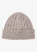 Reiss Edgeley ribgebreide muts in wolblend