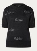 NIKKIE Omarah top met lurex en logo