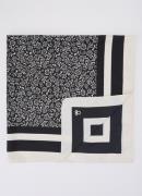 Benetton Sjaal met paisley dessin 90 x 90 cm