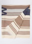 MaxMara Gallo sjaal met streepprint 184 x 82 cm
