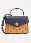 Ralph Lauren Farrah handtas met leren details
