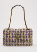 Kurt Geiger Kensington XXL schoudertas met tweed-look
