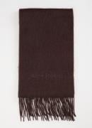 Acne Studios Sjaal van alpaca wolblend met logoborduring