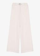 Maje High waist wide fit pantalon met tweed-look