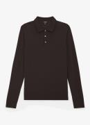 Reiss Trafford polo van wol met lange mouw