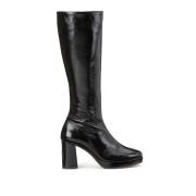 Bottes cuir brillant Boricia talons