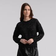 Pull col rond maille pointelle