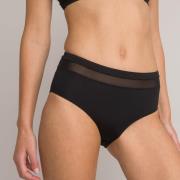 Bas de maillot de bain culotte haute bande en mesh