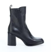 Bottines en cuir, bout carré