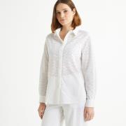 Chemise broderie anglaise, manches longues