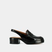 Mocassins slingback en cuir Valere