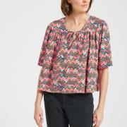 Blouse imprimée, col V