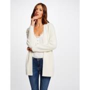 Gilet long maille duveteuse