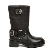 Boots motardes en cuir Blessing