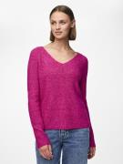 Pull col v en fine maille