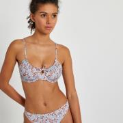 Haut de maillot de bain corbeille, imprimé fleuri